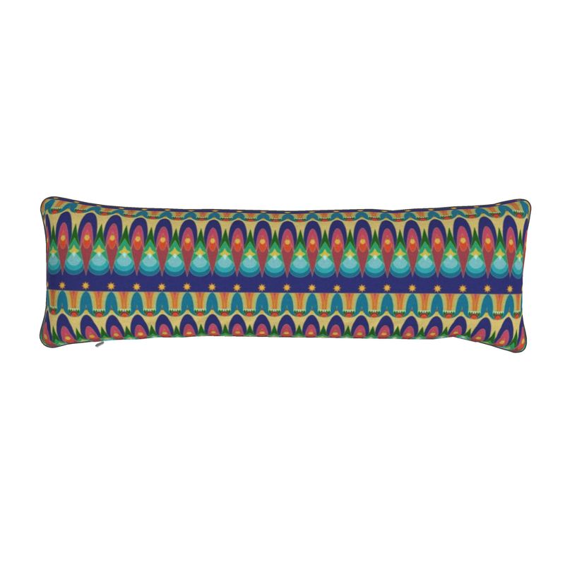 Our Sacred Temples Bolster Cushion | Afrocentric Home Decor