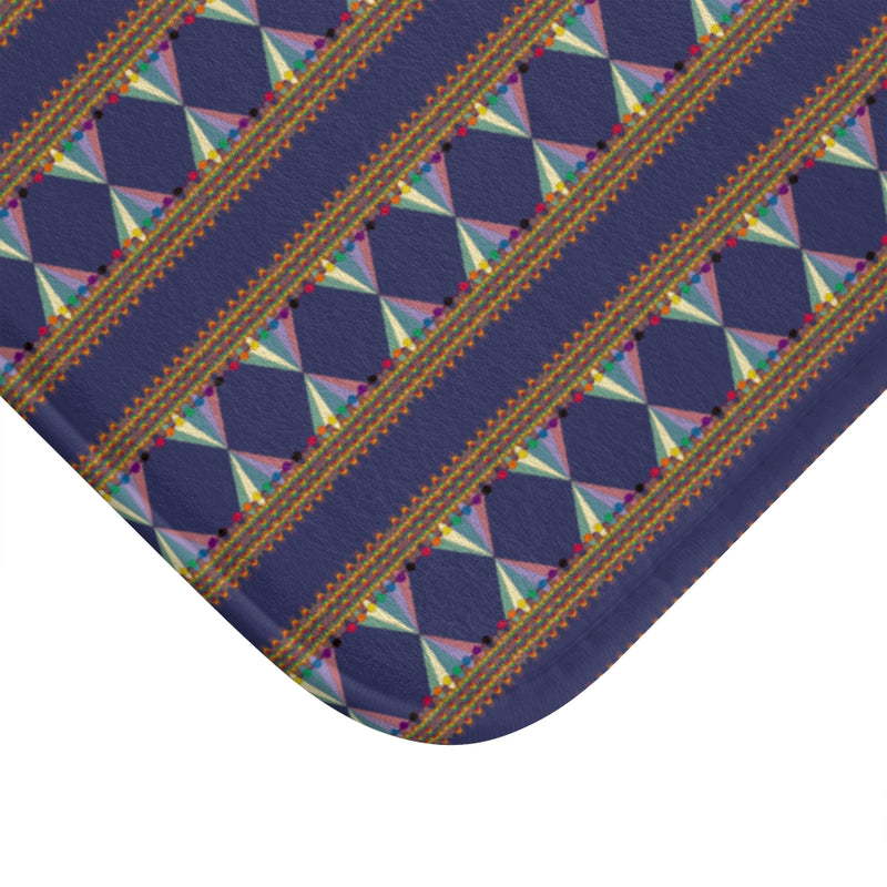 Vibing The Wavelength Bath Mat | Queer Art Home Decor
