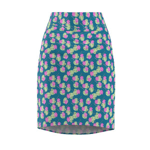 High John, Hey! All Over Print Pencil Skirt | Black Folklore Art