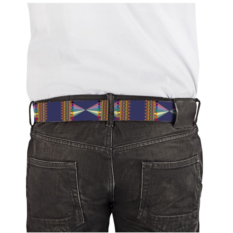 Vibing On The Wavelength Leather Belt | Queer Art