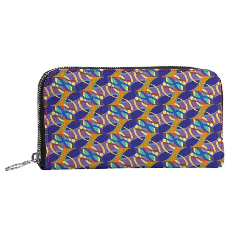 Nana's Strands Leather Zip Purse | Afrocentric Gifts