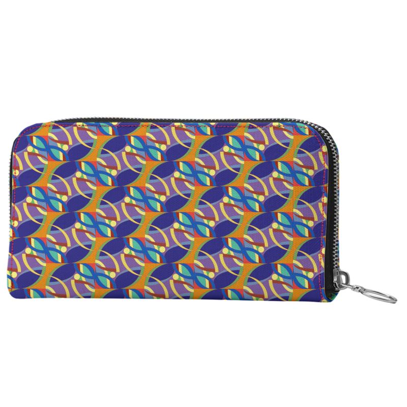 Nana's Strands Leather Zip Purse | Black Heritage Accessories