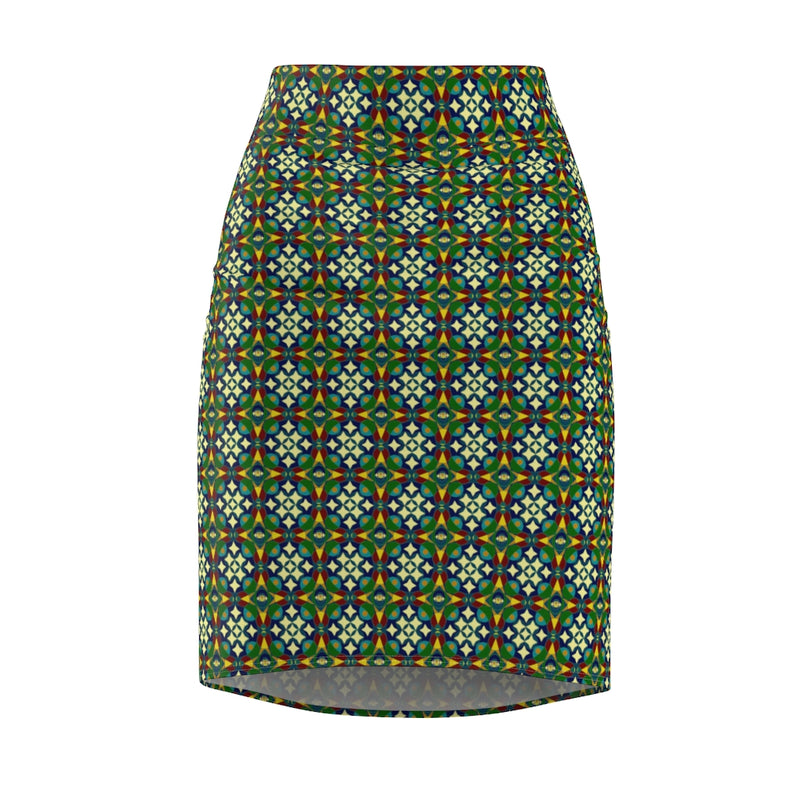 Every Star Ain't North All Over Print Pencil Skirt | Black Queer Art