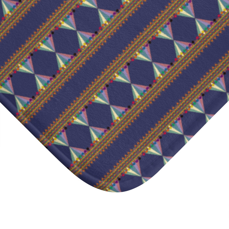 Vibing The Wavelength Bath Mat | Queer Art Home Decor