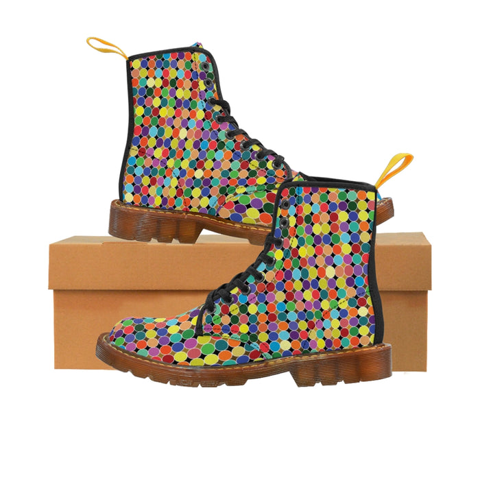 Confetti The Rainbow Canvas Boots