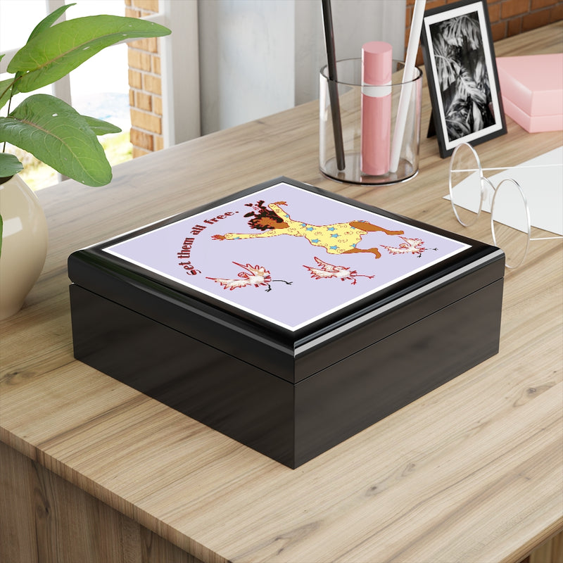 Set Em All Free Jewelry Box | Black Liberation Art