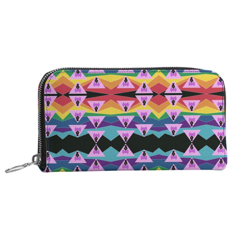 Retro Homo Leather Zip Purse | Queer Pride Accessories