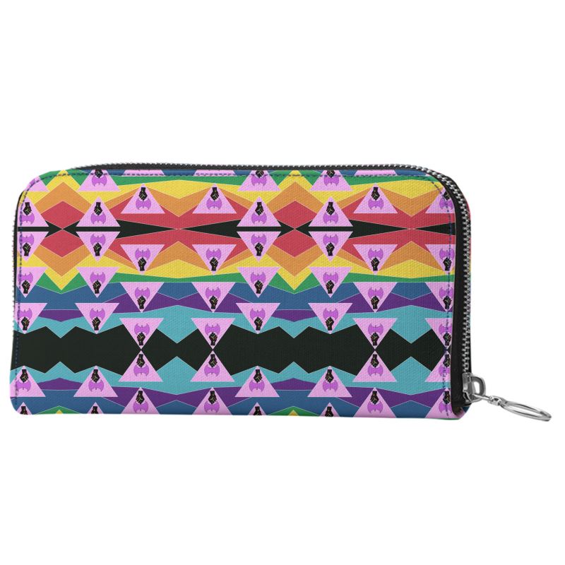 Retro Homo Leather Zip Purse | Queer Pride Accessories