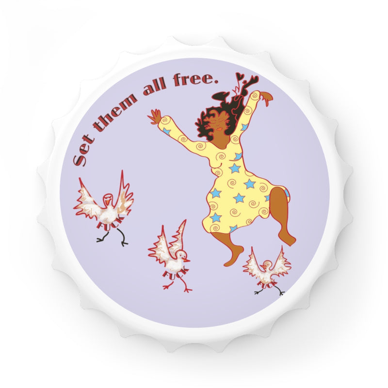 Set Em All Free Bottle Opener | Black Liberation Art