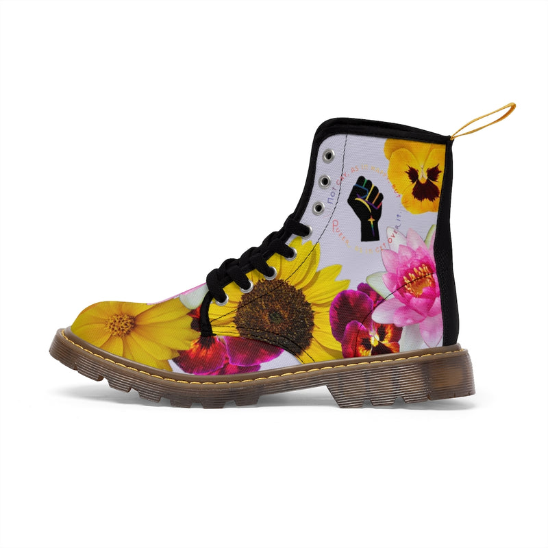 Radical Dream Escape Canvas Boots | Queer Art