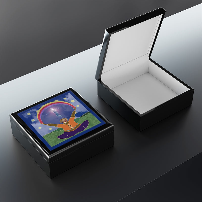She Welcomes Her Highest Self Jewelry Box | Queer Art Decor