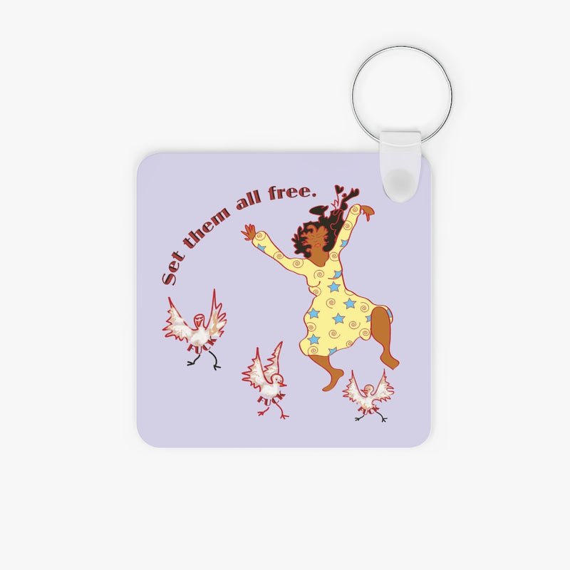 Set Em All Free Key Ring | Black Liberation Pride