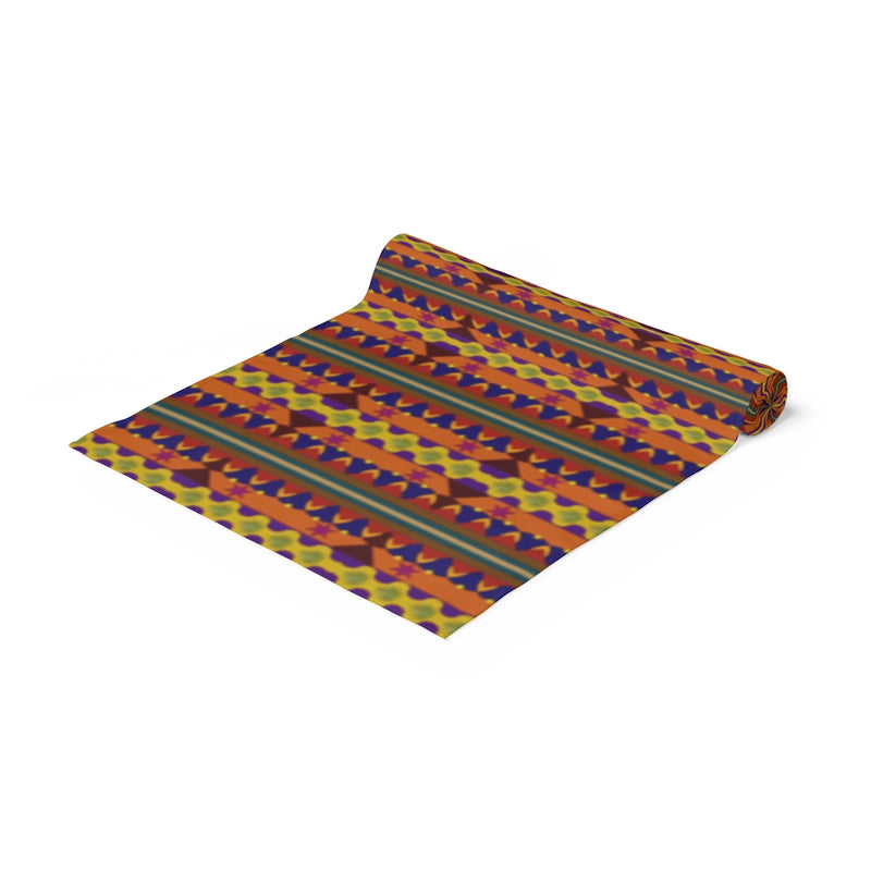 Kujichagulia Cotton Table Runner | Black History Home Decor