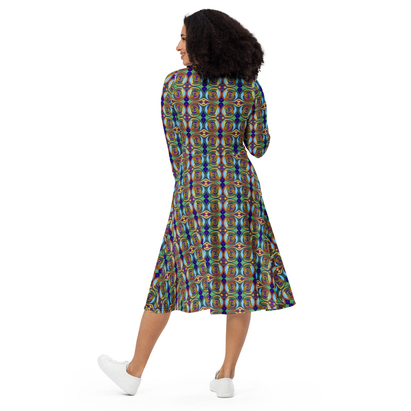 Strong Wind Working Midi Dress | Afrocentric Fashion & Queer Art