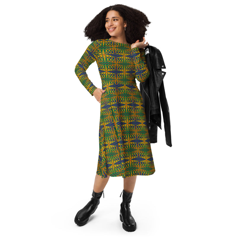 Pitti Pat To Market Midi Dress | Black Culture Fashion