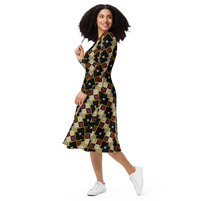 Issa Black Love Thang Midi Dress | Black Love & Pride Apparel