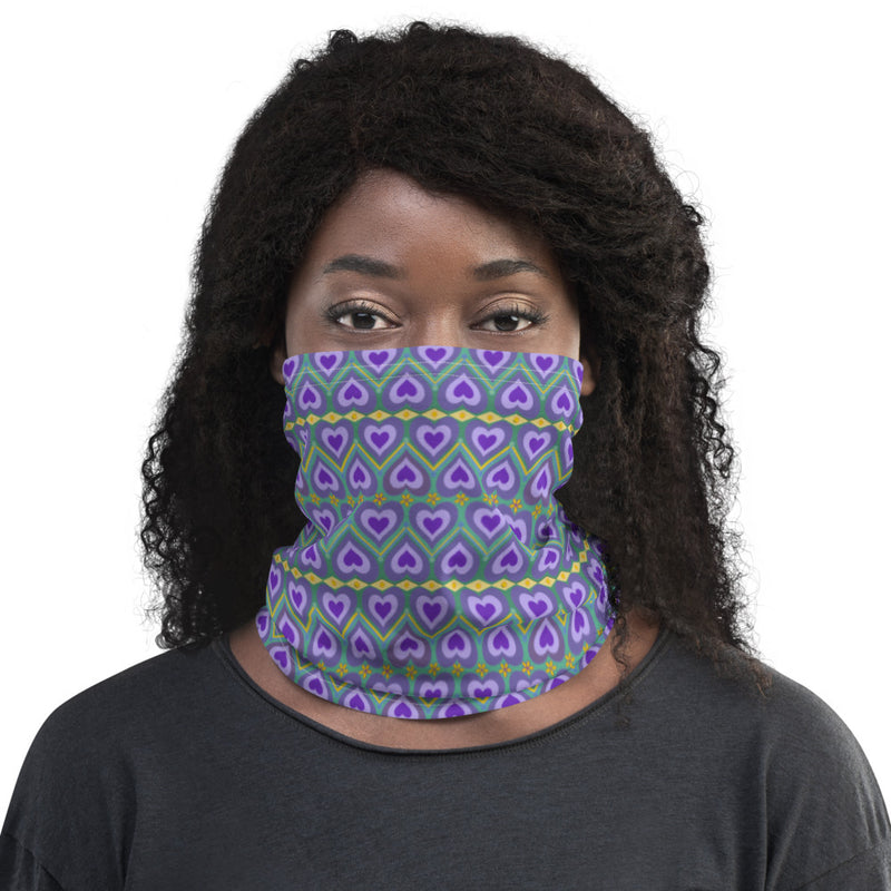 Lavender Love Neck Gaiter | Queer Art & Pride