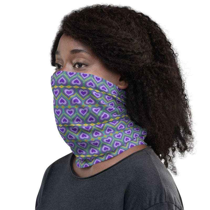 Lavender Love Neck Gaiter | Queer Art & Pride