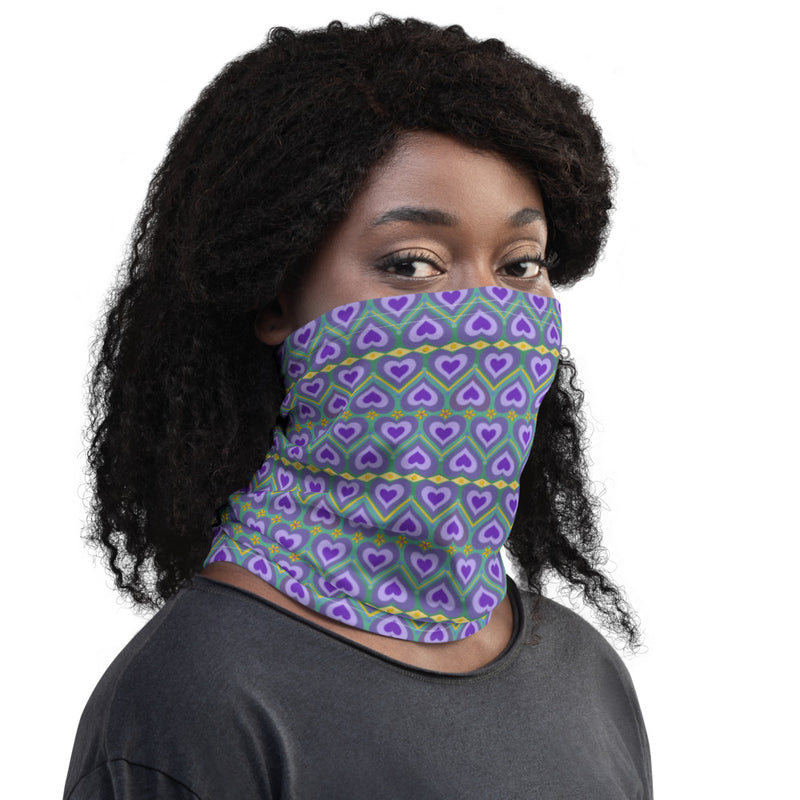 Lavender Love Neck Gaiter | Queer Art & Pride
