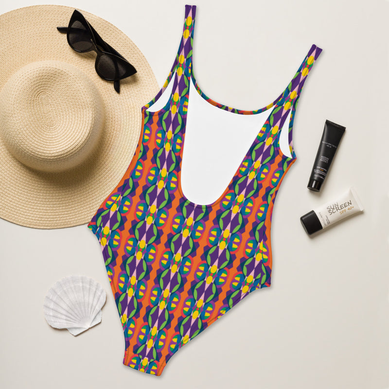 Carnival Butterfly Baby One-Piece Swimsuit | Black Baby Swimwear