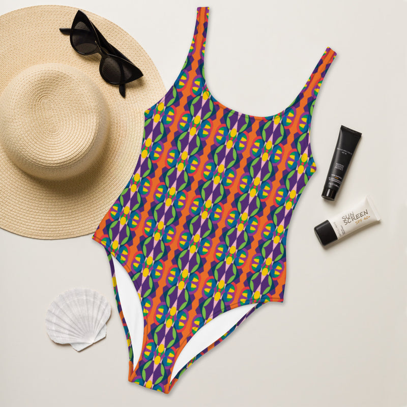 Carnival Butterfly Baby One-Piece Swimsuit | Black Baby Swimwear