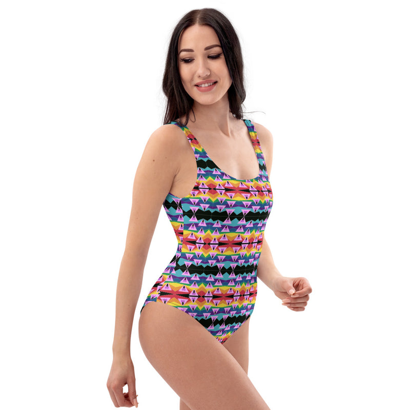 Retro Homo One-Piece Swimsuit | Queer Pride Swimwear