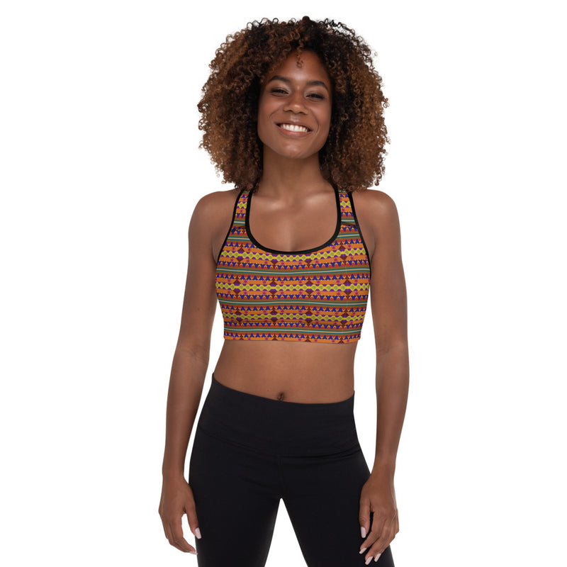 Kujichagulia Sports Bra | Black Self-Determination
