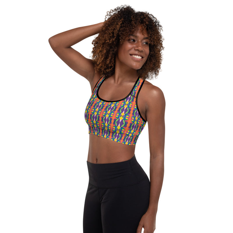 Carnival Butterfly Baby Sports Bra | Queer Art & Black Pride