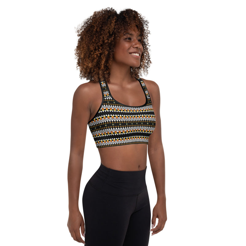 Fulani's Desire Padded Sports Bra | Afrocentric Activewear