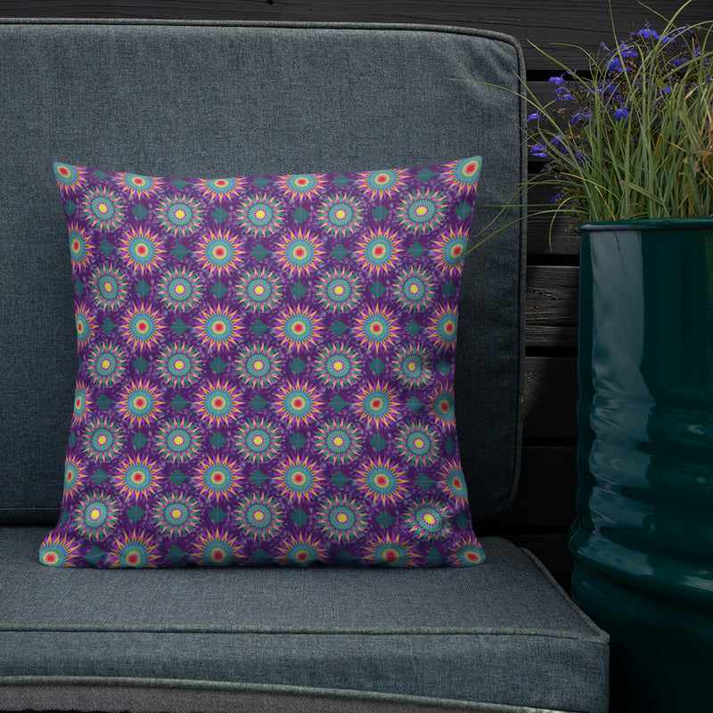 Bonfire Night Throw Pillow | Black Queer Art