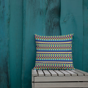 Our Sacred Temples Throw Pillow | Afrocentric Home Decor