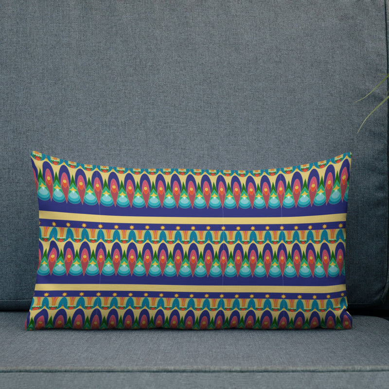 Our Sacred Temples Throw Pillow | Afrocentric Home Decor