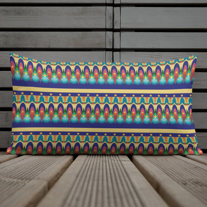Our Sacred Temples Throw Pillow | Afrocentric Home Decor
