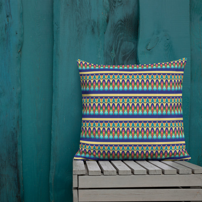 Our Sacred Temples Throw Pillow | Afrocentric Home Decor