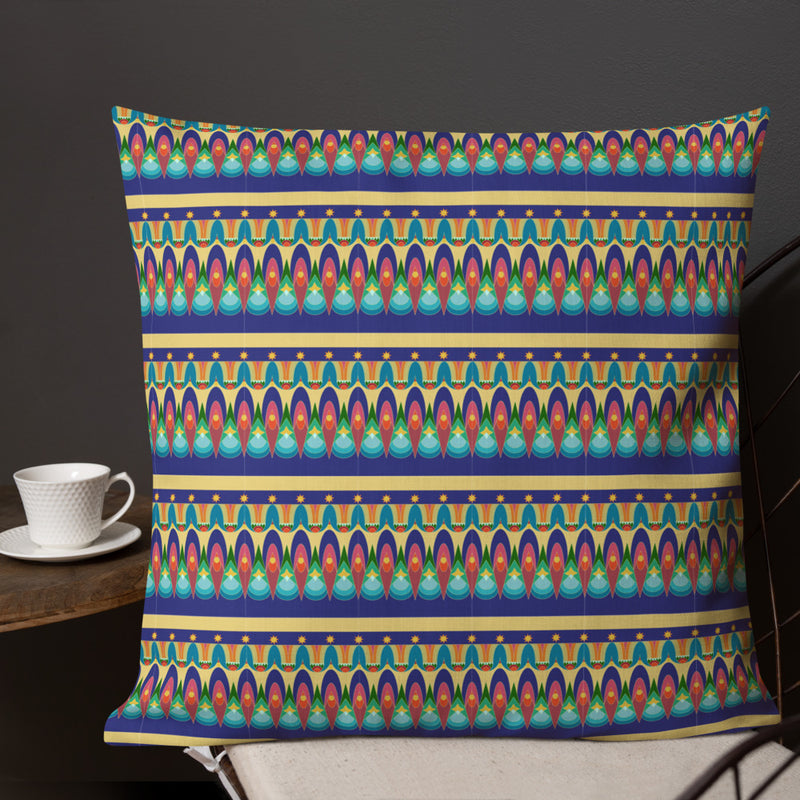 Our Sacred Temples Throw Pillow | Afrocentric Home Decor