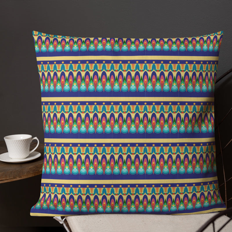 Our Sacred Temples Throw Pillow | Afrocentric Home Decor
