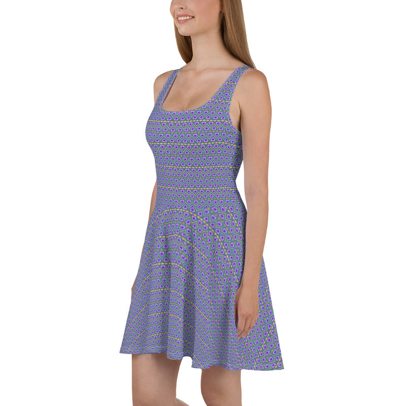 Lavender Love Skater Dress | Queer Art & Black Pride Fashion