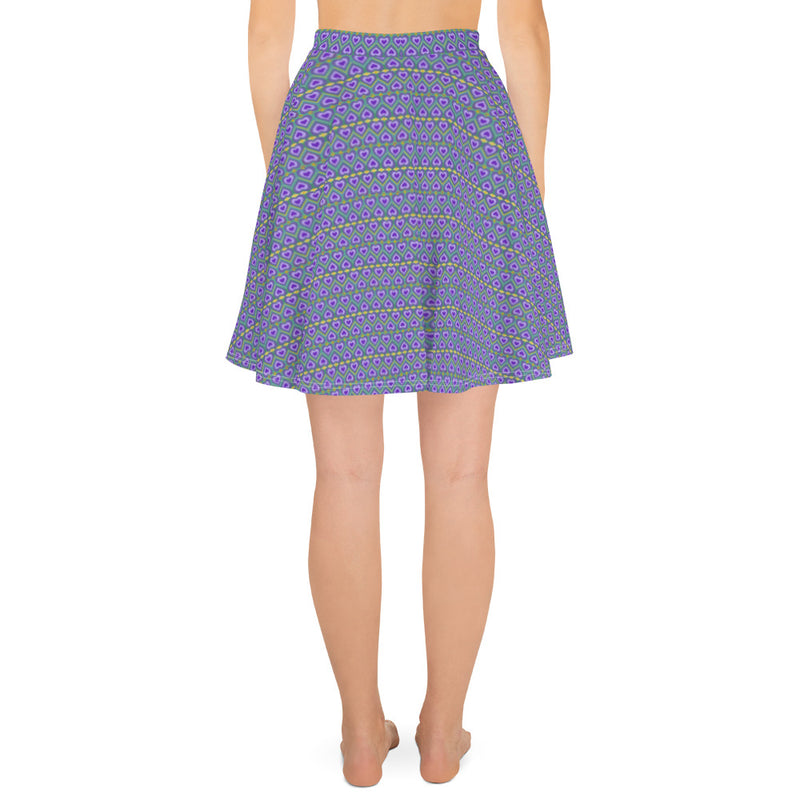 Lavender Love Skater Skirt | Queer Art Apparel