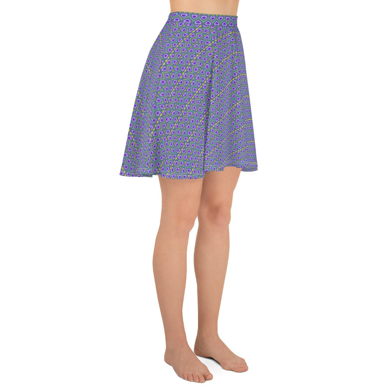 Lavender Love Skater Skirt | Queer Art Apparel