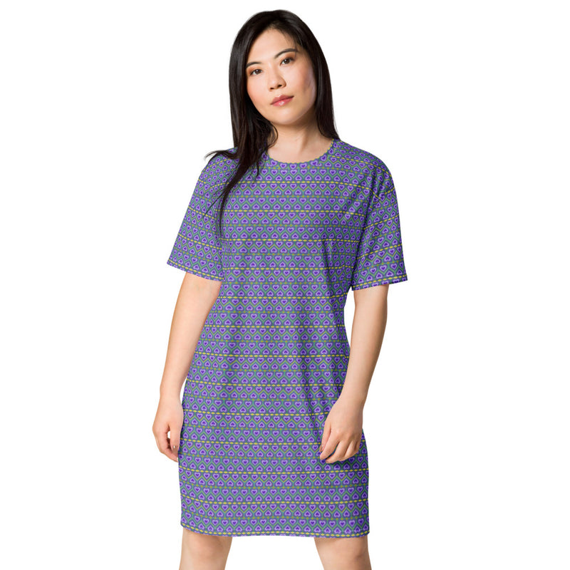 Lavender Love T-Shirt Dress | Queer Pride Fashion