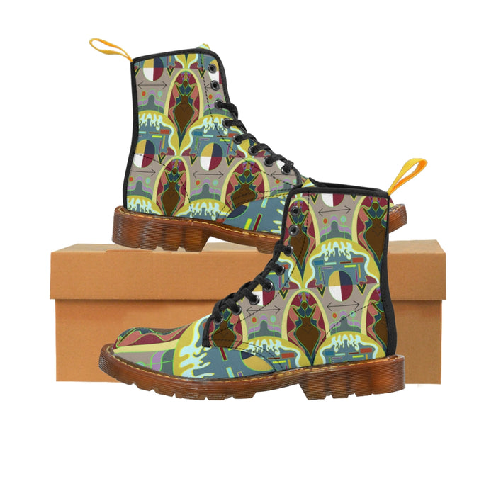 Cellular Womb-In Canvas Boots