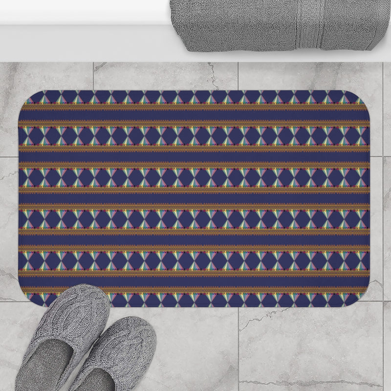 Vibing The Wavelength Bath Mat | Queer Art Home Decor