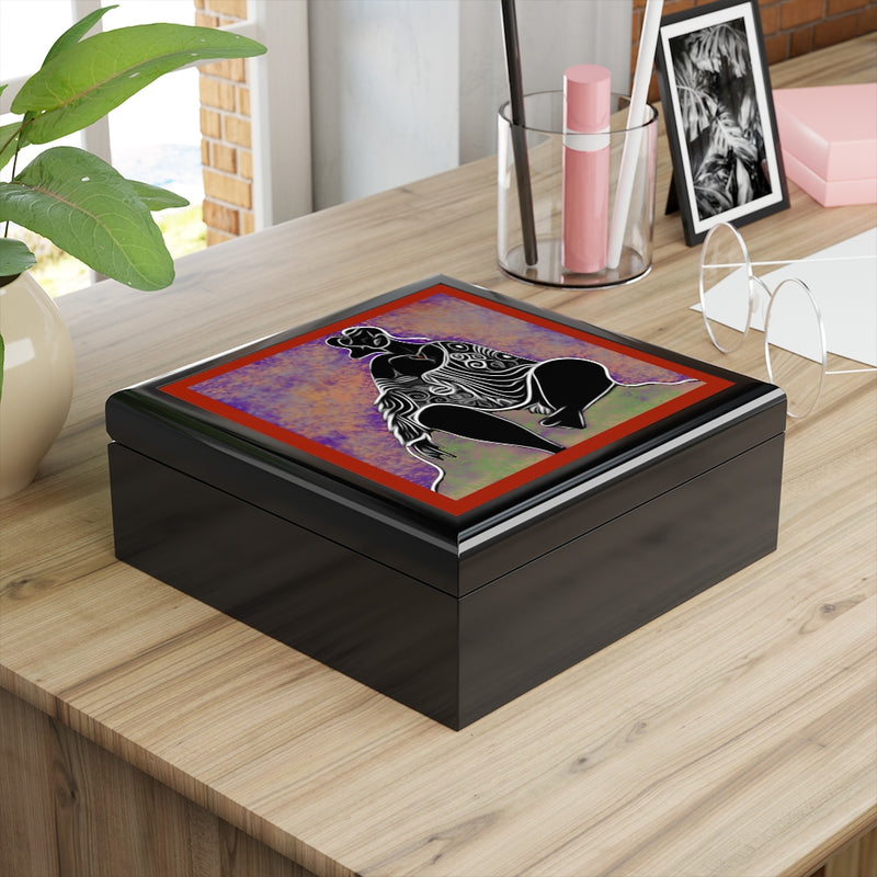 She Thinks Jewelry Box | Black Women Empowerment Decor