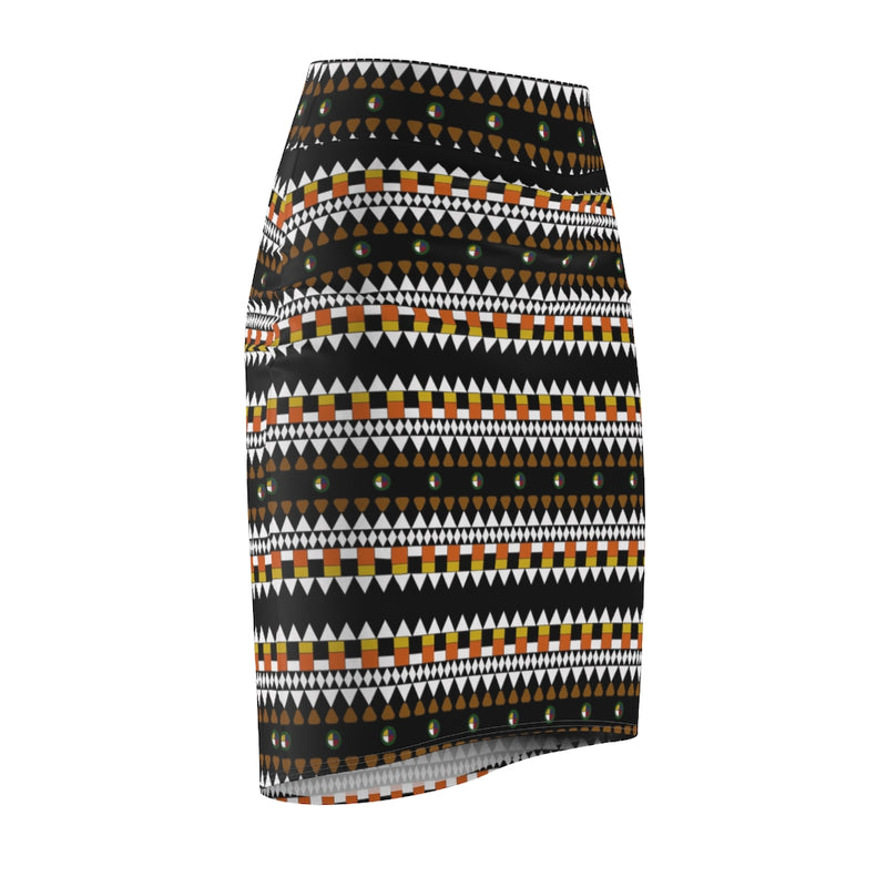 Fulani's Desire All Over Print Pencil Skirt | Afrocentric Fashion