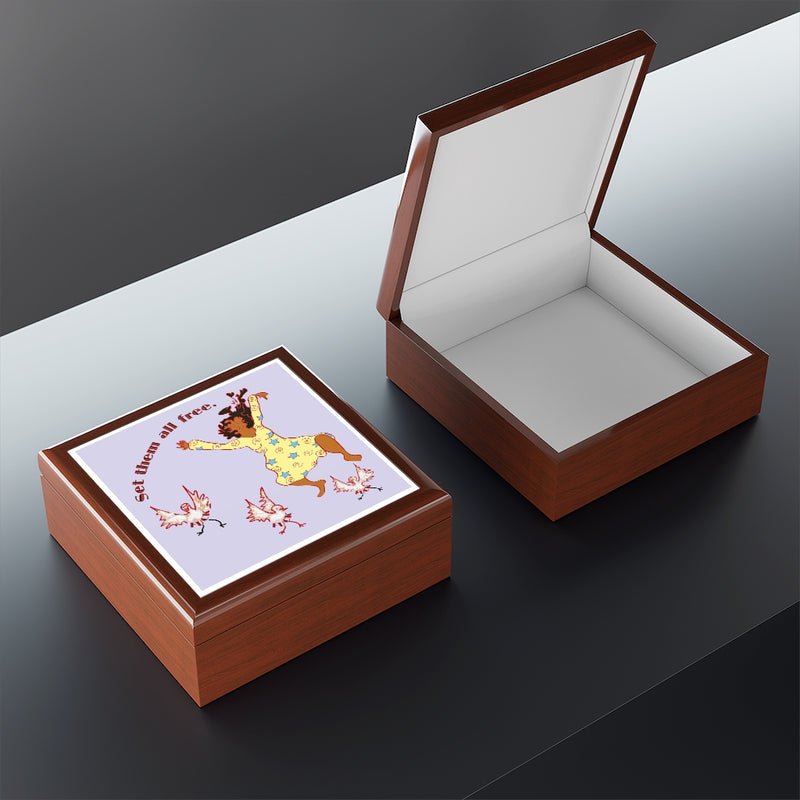 Set Em All Free Jewelry Box | Black Liberation Art