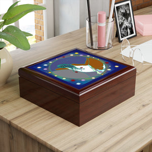 Full Moon Rising Jewelry Box | Black Spiritual Decor