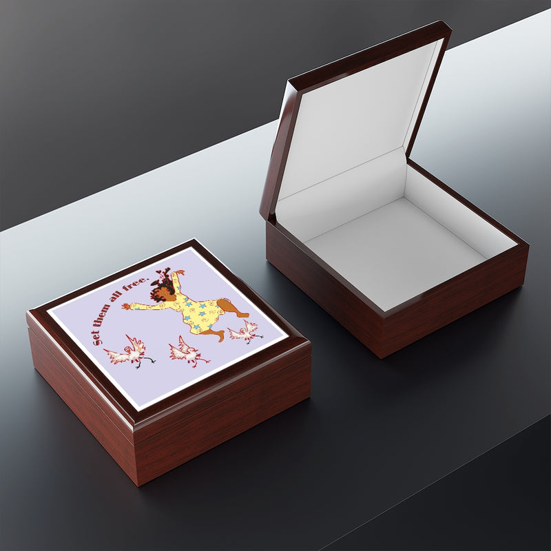 Set Em All Free Jewelry Box | Black Liberation Art