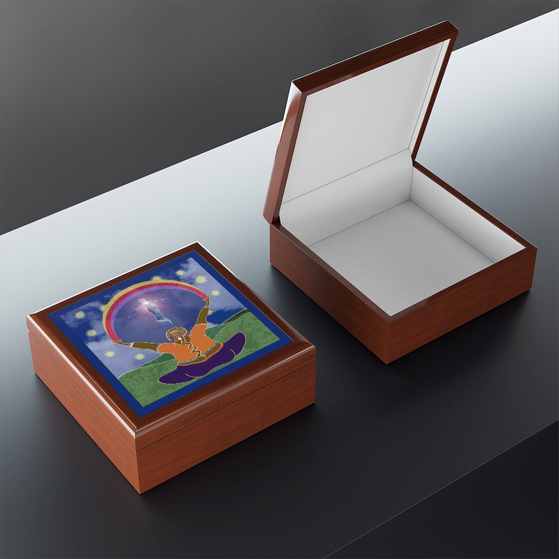 She Welcomes Her Highest Self Jewelry Box | Queer Art Decor