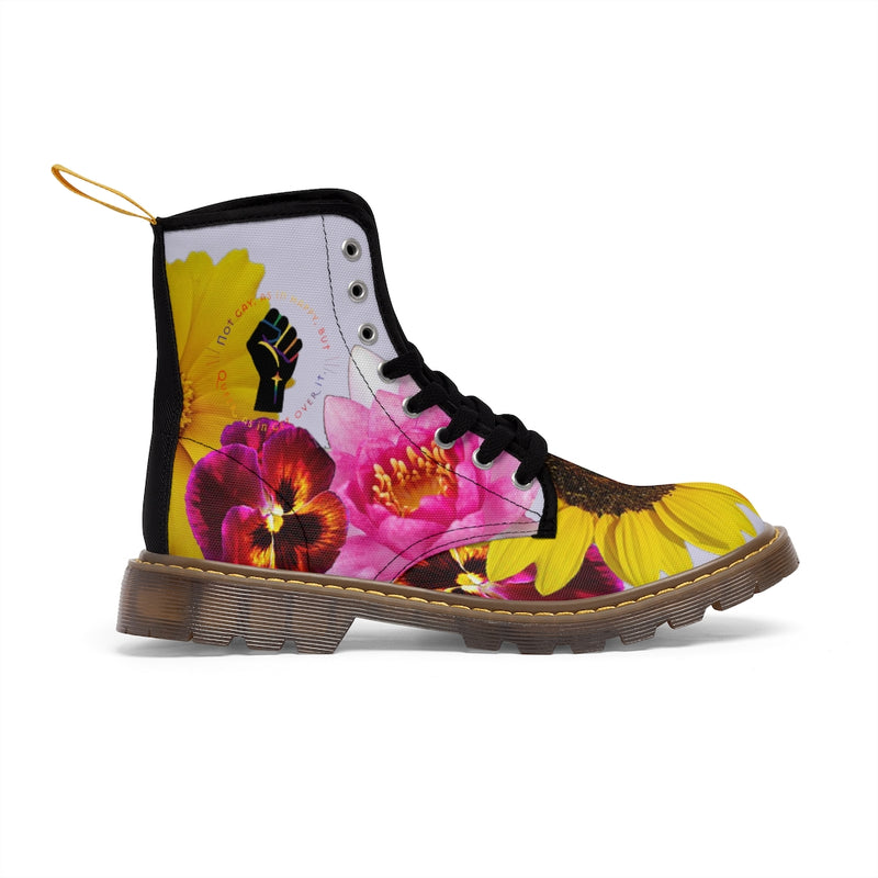Radical Dream Escape Canvas Boots | Queer Art