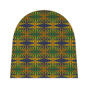 Pitti Pat To Market All Over Prints Baby Beanie | Black Baby Gifts
